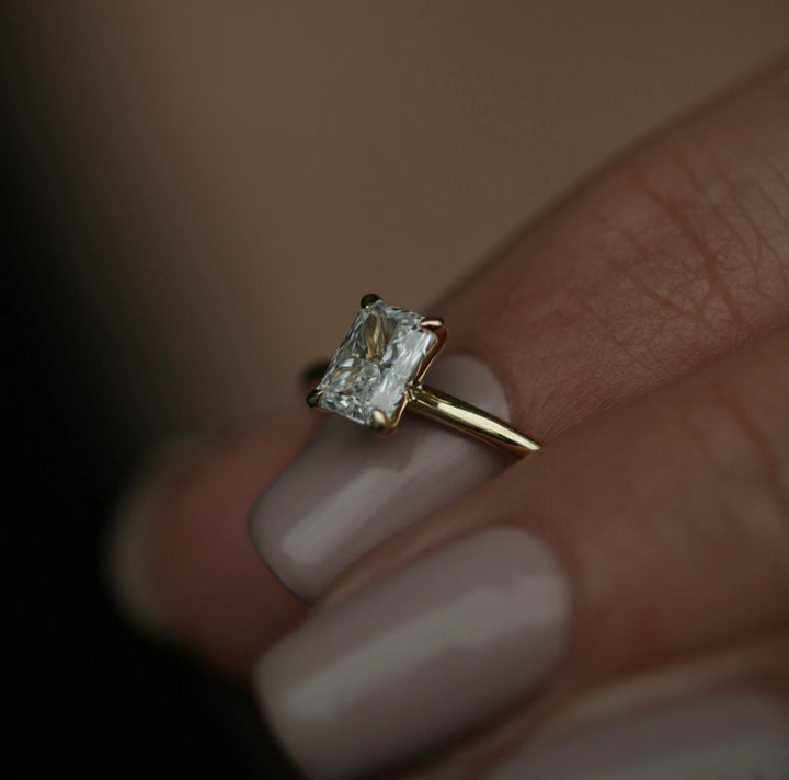 radiant diamond solitaire