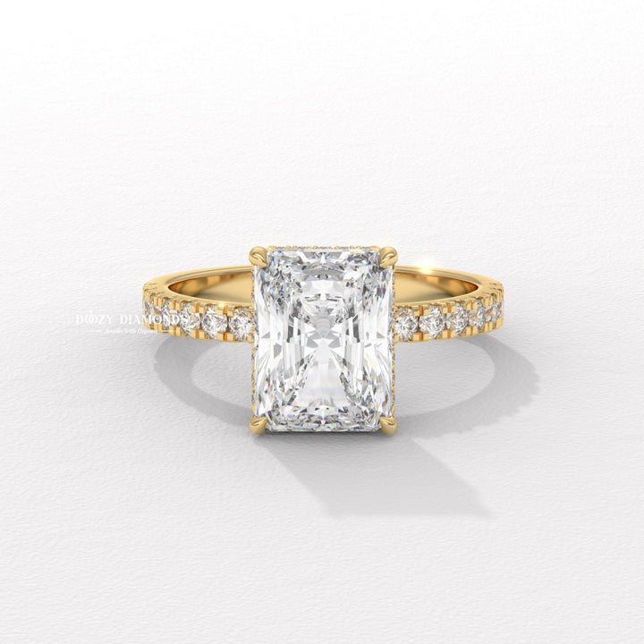 radiant cut engagement ring, radiant lab grown diamond ring, radiant lab diamond ring, radiant lab created diamond ring, lab grown diamond ring, lab diamond engagement ring,