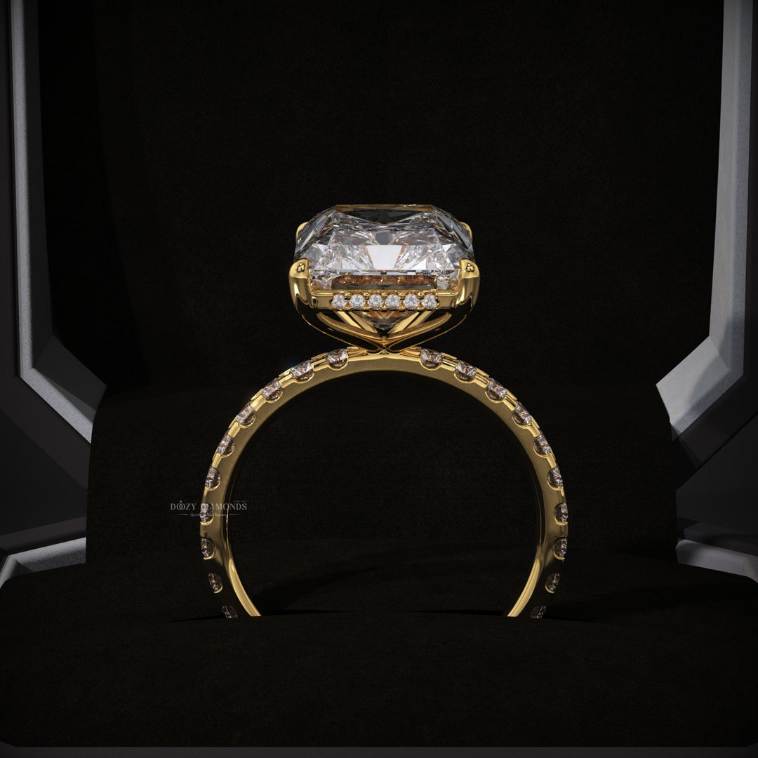 radiant cut lab diamond
elegant engagement ring
bridal jewelry ring
fine jewelry engagement ring
unique diamond ring