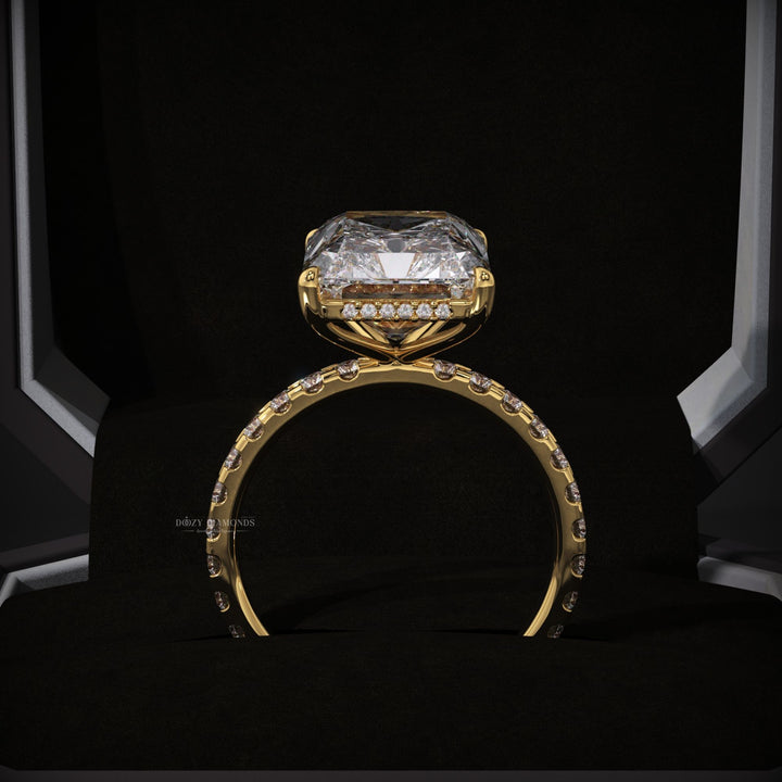 radiant cut lab diamond
elegant engagement ring
bridal jewelry ring
fine jewelry engagement ring
unique diamond ring