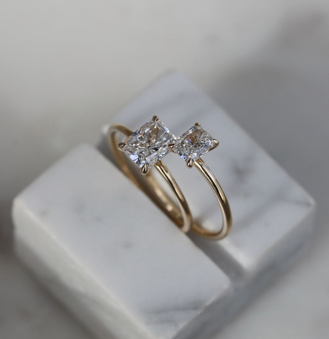 luxury radiant diamond ring