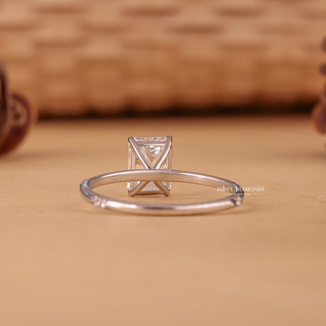 Emerald sustainable engagement ring, Emerald conflict-free engagement ring, Emerald lab-grown engagement ring, Emerald natural engagement ring, Emerald certified engagement ring, 