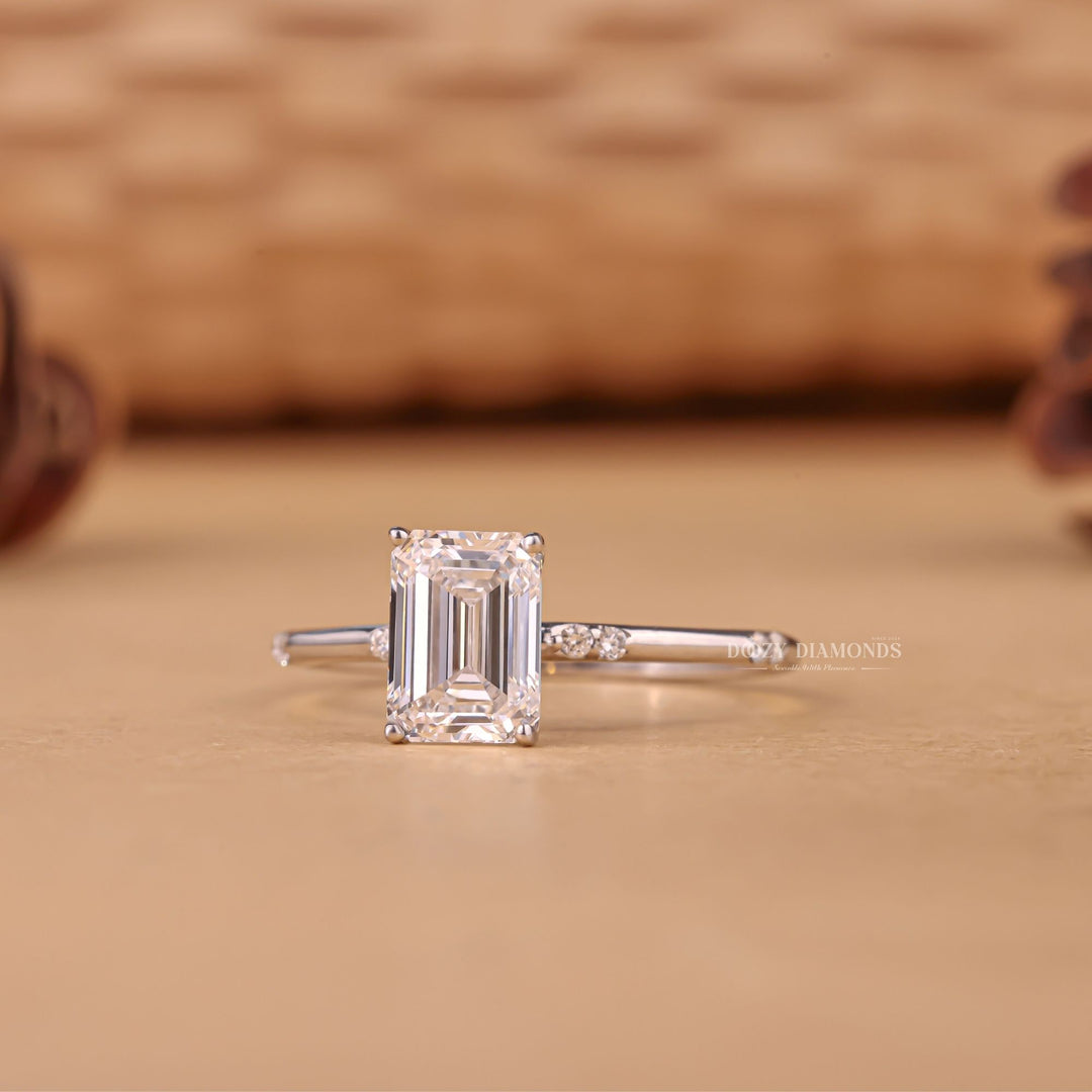 Emerald sophisticated engagement ring, Emerald trendy engagement ring, Emerald fashionable engagement ring, Emerald versatile engagement ring, Emerald ethical engagement ring,