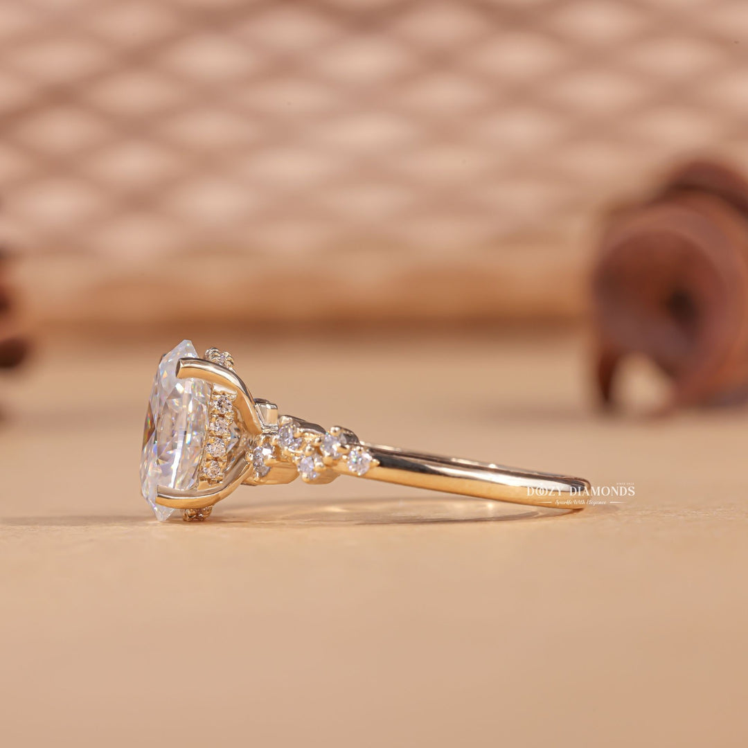 Oval customized engagement ring, Oval made-to-order engagement ring, Oval personalized engagement ring, Oval exclusive engagement ring, Oval engraved engagement ring, Oval