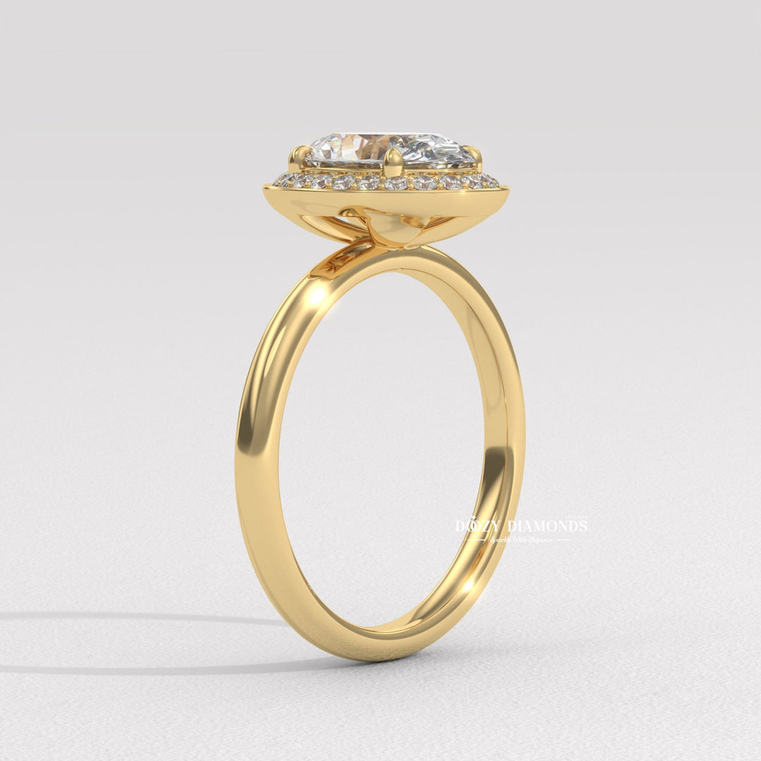  Oval made-to-order engagement ring, Oval personalized engagement ring, Oval exclusive engagement ring, Oval engraved engagement ring, Oval halo diamond engagement ring,