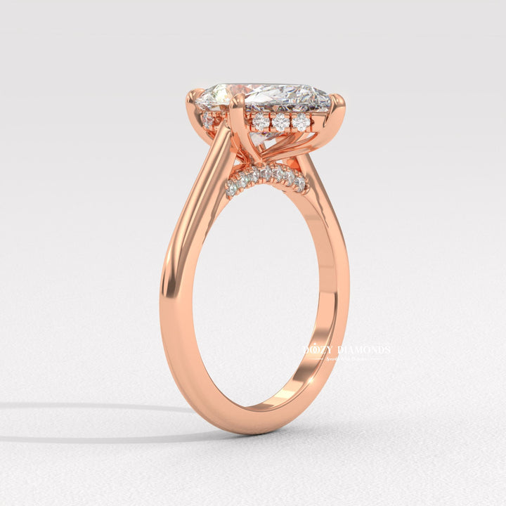 Square step cut engagement ring
Unique asscher engagement ring
Bridge setting engagement ring
Platinum asscher bridge ring