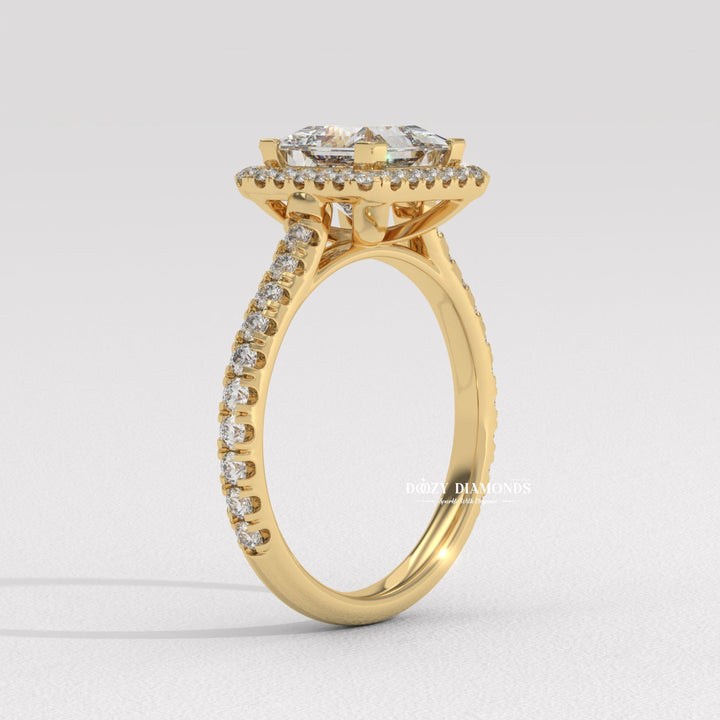 Princess vintage engagement ring, Princess classic engagement ring, Princess modern engagement ring, Princess three-stone engagement ring, 