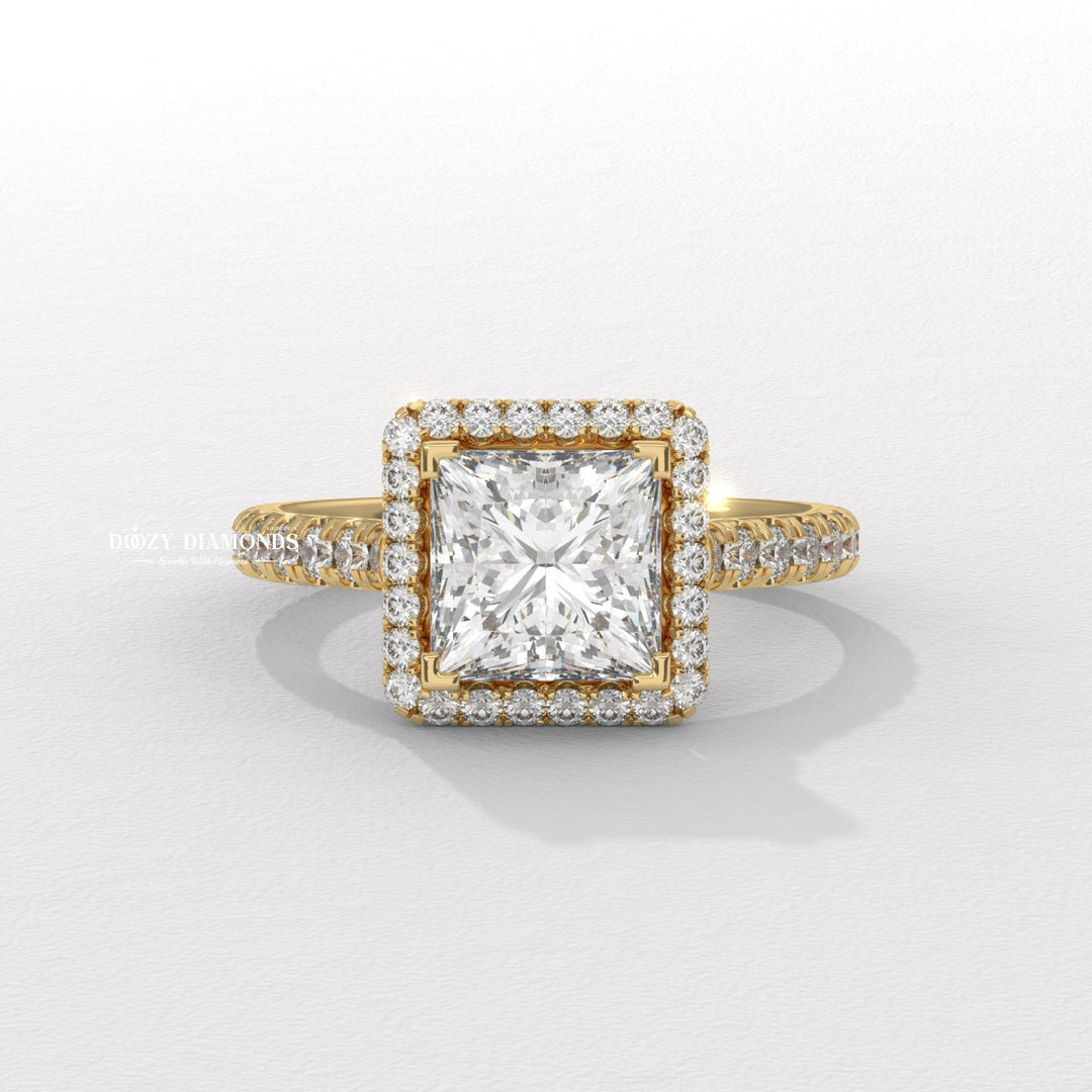 Princess cut engagement ring, Princess diamond engagement ring, Princess solitaire engagement ring, Princess halo engagement ring, Princess pave engagement ring,