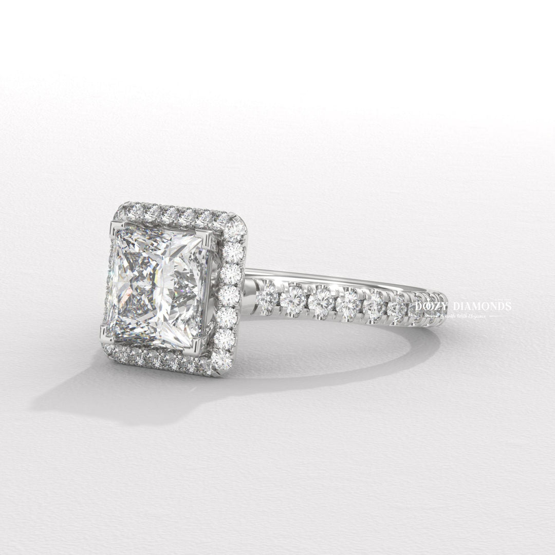 Princess conflict-free engagement ring, Princess lab-grown engagement ring, Princess natural engagement ring, Princess certified engagement ring, 