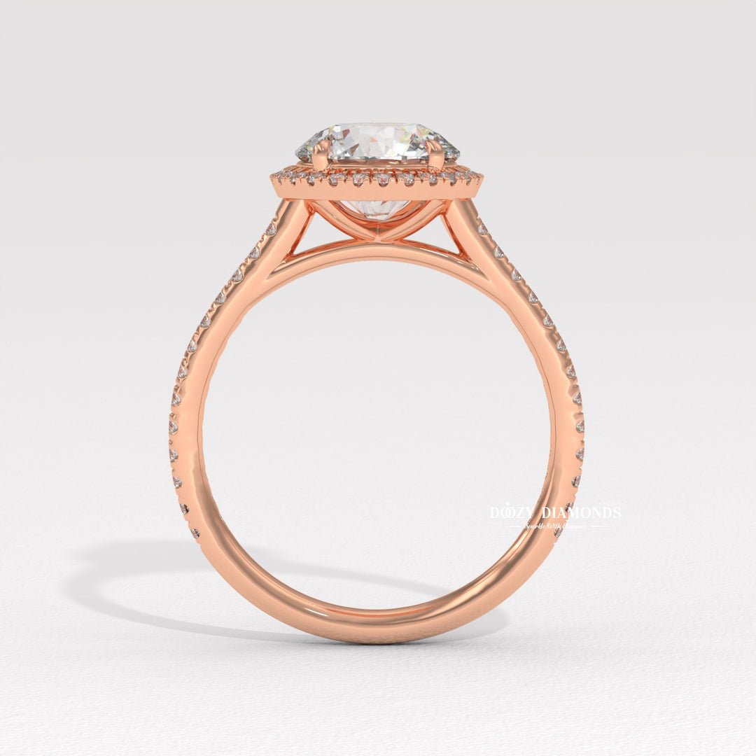 Round unique diamond engagement ring, Round custom diamond engagement ring, Round affordable diamond engagement ring, Round luxury diamond engagement ring, Round discount diamond engagement ring, 
