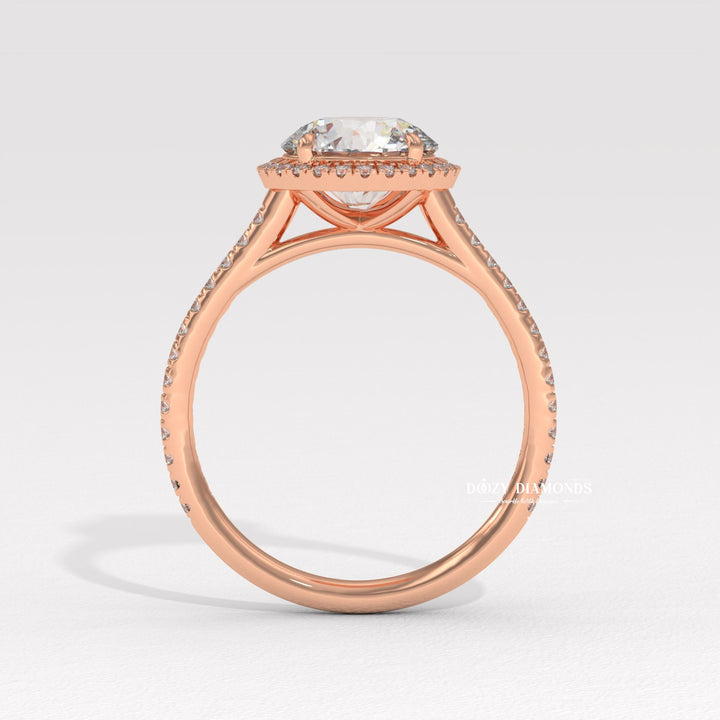 Round unique diamond engagement ring, Round custom diamond engagement ring, Round affordable diamond engagement ring, Round luxury diamond engagement ring, Round discount diamond engagement ring, 
