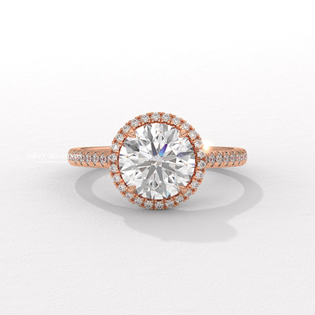 Round local engagement ring, Round handmade engagement ring, Round customized engagement ring, Round made-to-order engagement ring, Round personalized engagement ring,