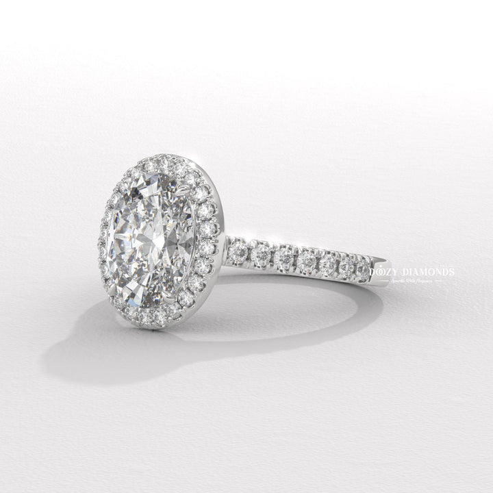 Engraved engagement ring, Halo diamond engagement ring, Solitaire diamond engagement ring, Unique diamond engagement ring, Custom diamond engagement ring,