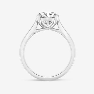 1.0CT Round Cut Moissanite Solitaire Diamond Engagement Ring