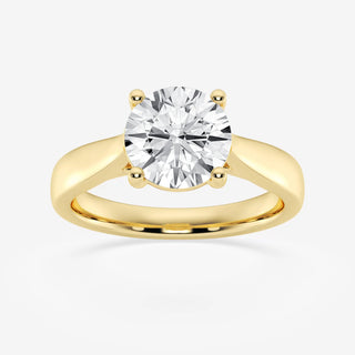 1.0CT Round Cut Moissanite Solitaire Diamond Engagement Ring