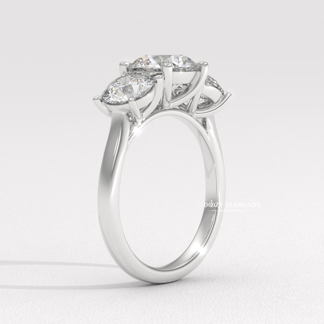 Classic round diamond bridal ring
Vintage style round accent ring
Conflict free round diamond ring
