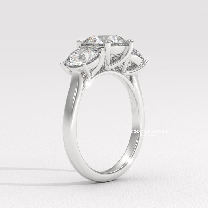 Classic round diamond bridal ring
Vintage style round accent ring
Conflict free round diamond ring