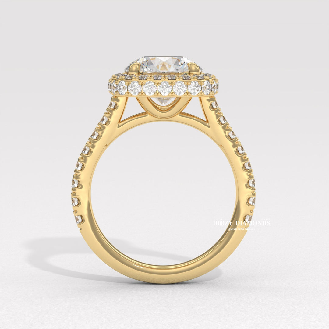 round brilliant bridal ring, fine jewelry ring, elegant engagement ring, proposal ring for her, wedding ring for women, luxury bridal ring, sparkling diamond ring, lab diamond jewelry,