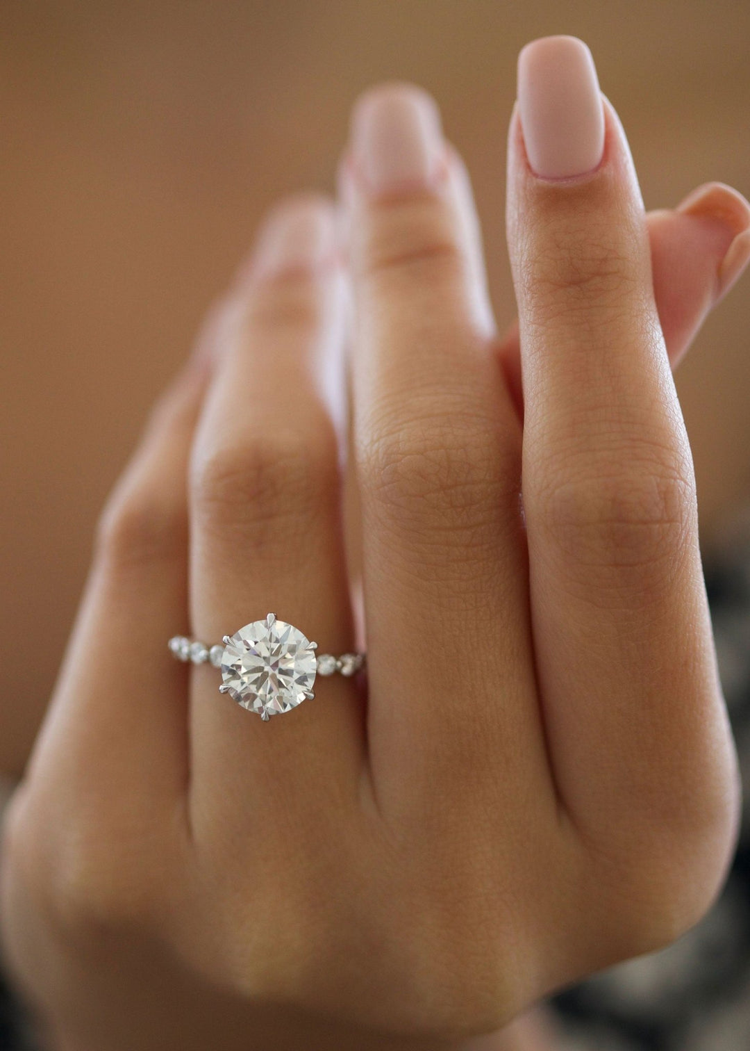 round diamond bridal jewelry,