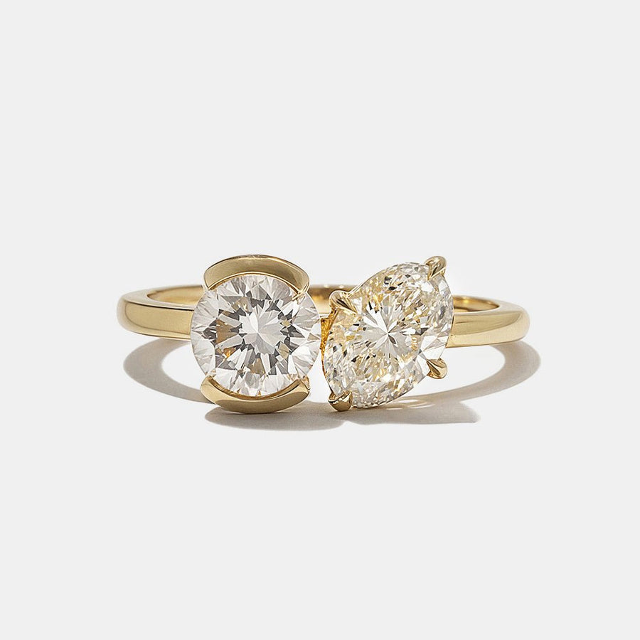 round cut diamond ring, round brilliant diamond ring, oval cut diamond ring, oval