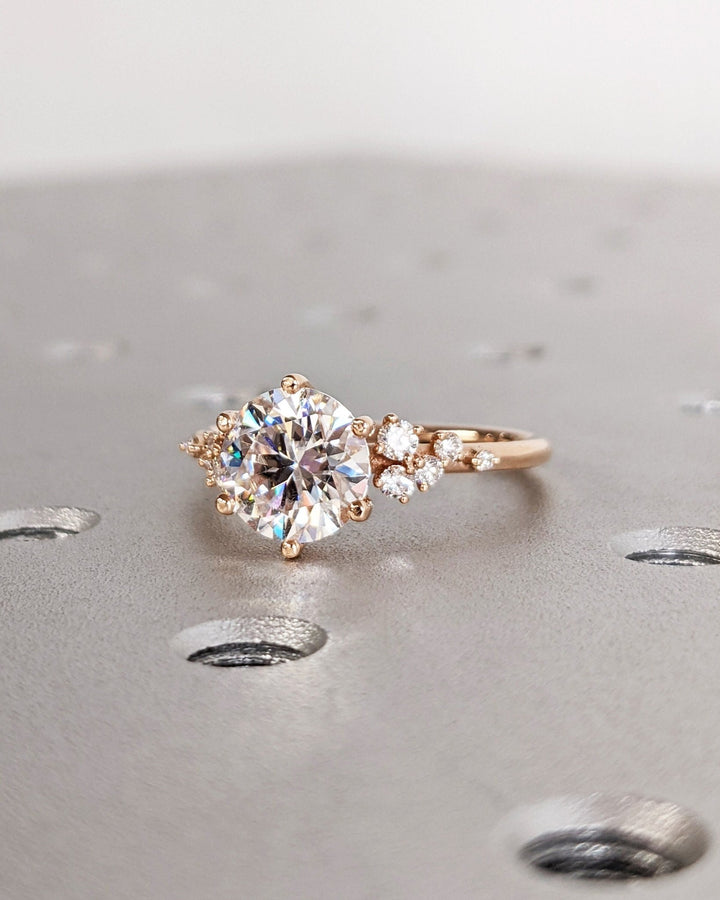 round lab grown diamond ring