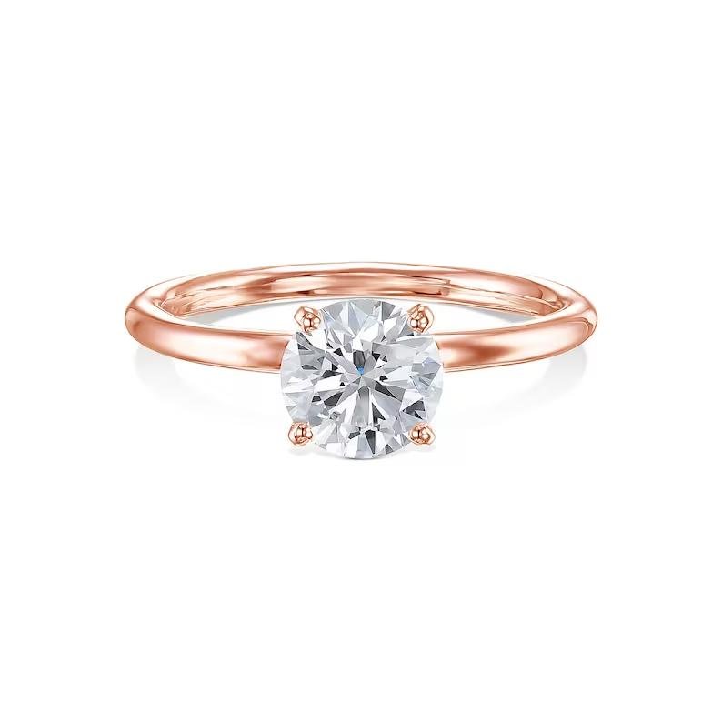 round solitaire ring for wedding proposal,