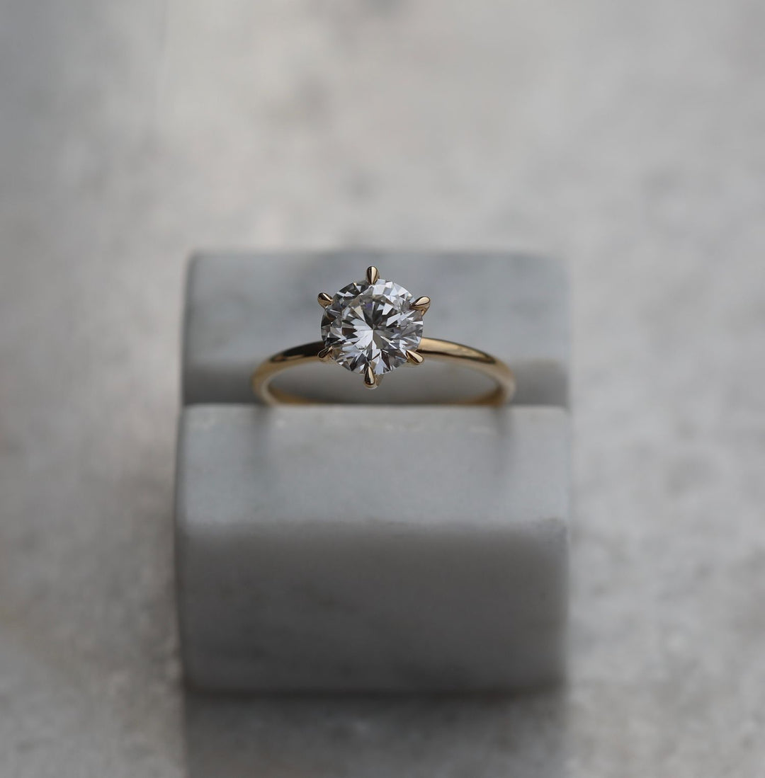 lab created diamond ring