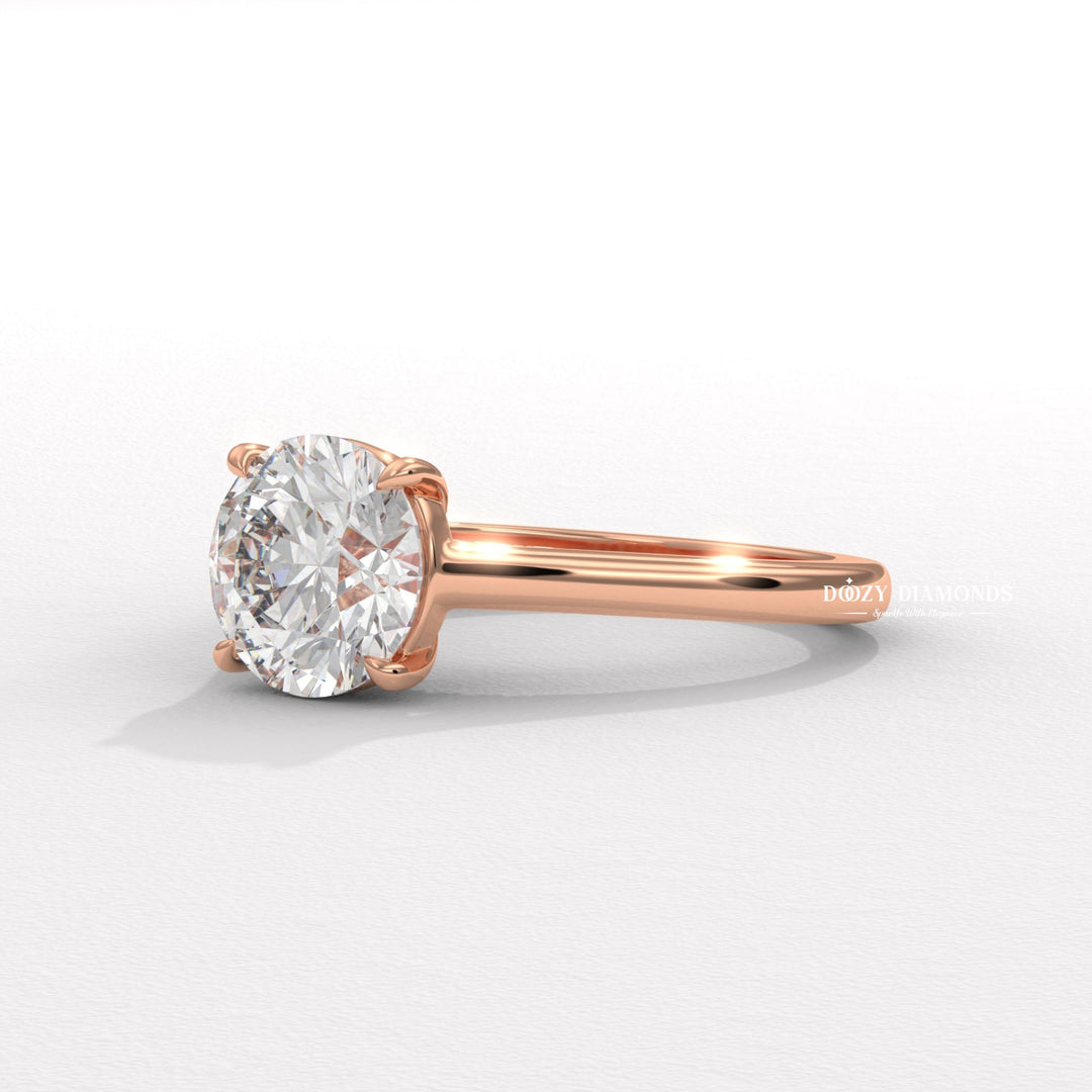 , round prong set ring, four prong engagement ring, six prong diamond ring, basket setting ring, tulip setting ring, gallery rail ring, raised setting engagement ring, high profile engagement ring,