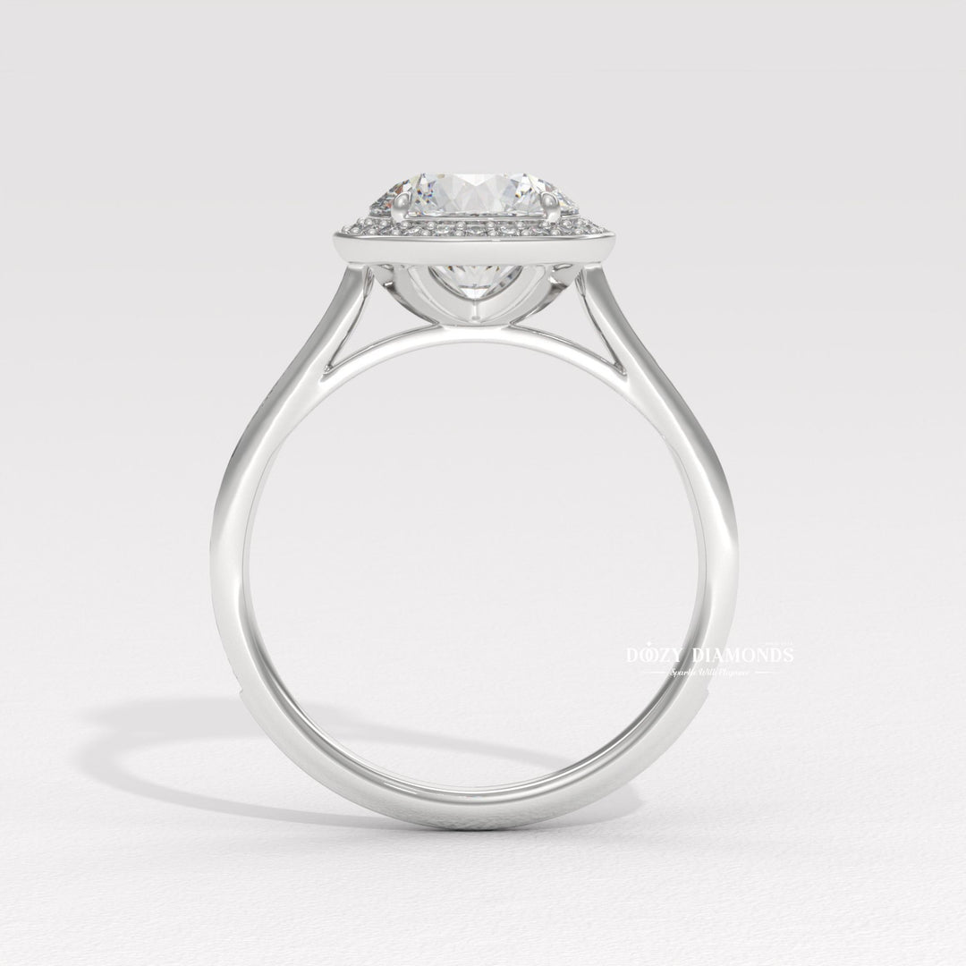 luxury diamond engagement ring, round wedding ring, round diamond jewelry, pave halo ring, round pave engagement ring, bridal halo jewelry, round cut halo ring, luxury bridal jewelry, round diamond wedding jewelry,
