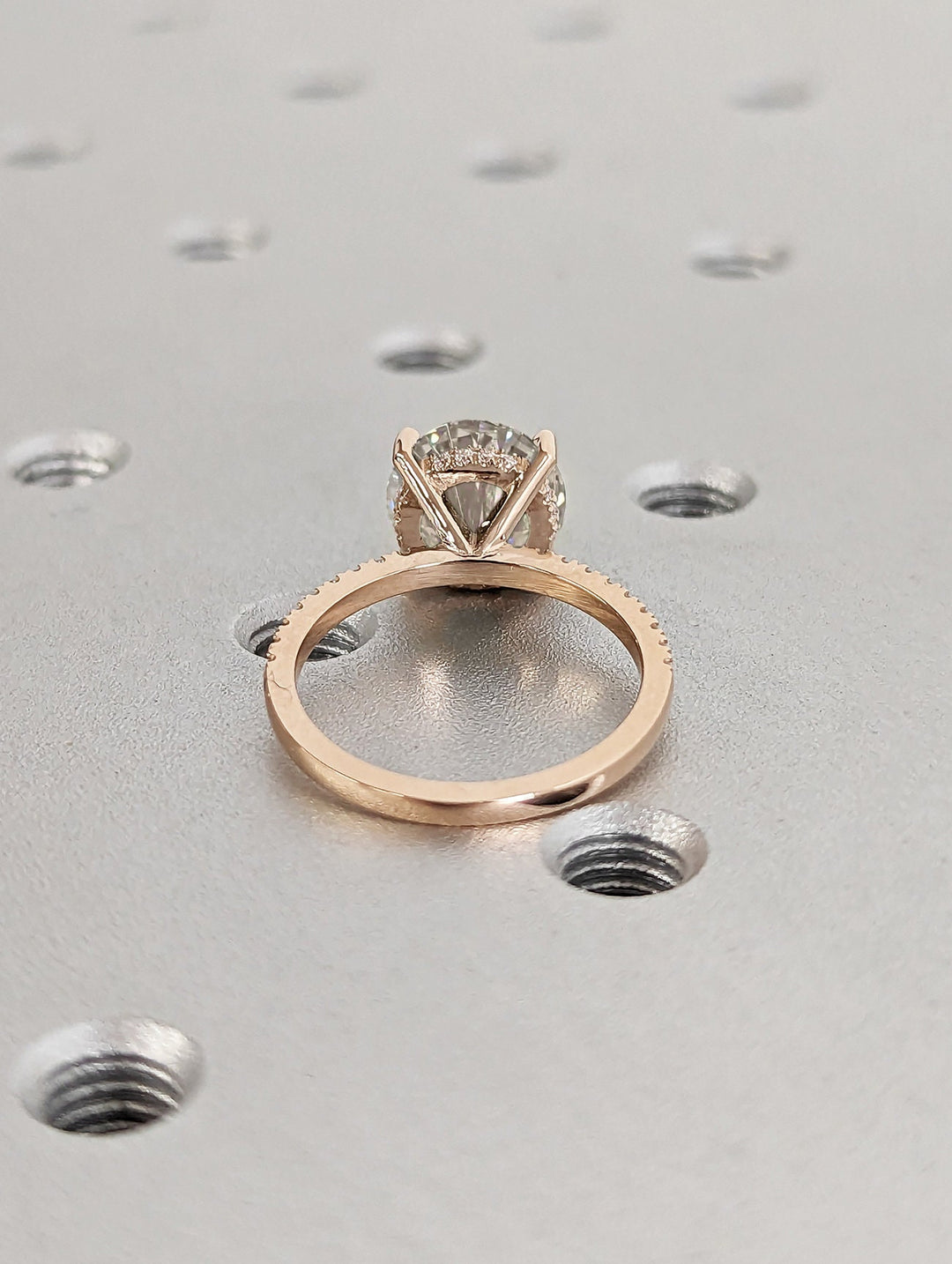luxury hidden halo ring