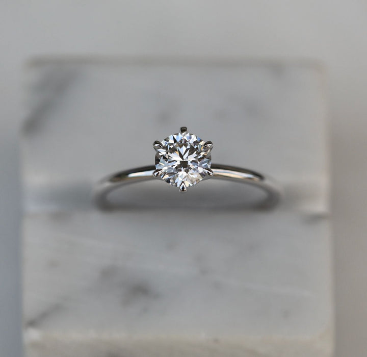 round brilliant diamond ring,