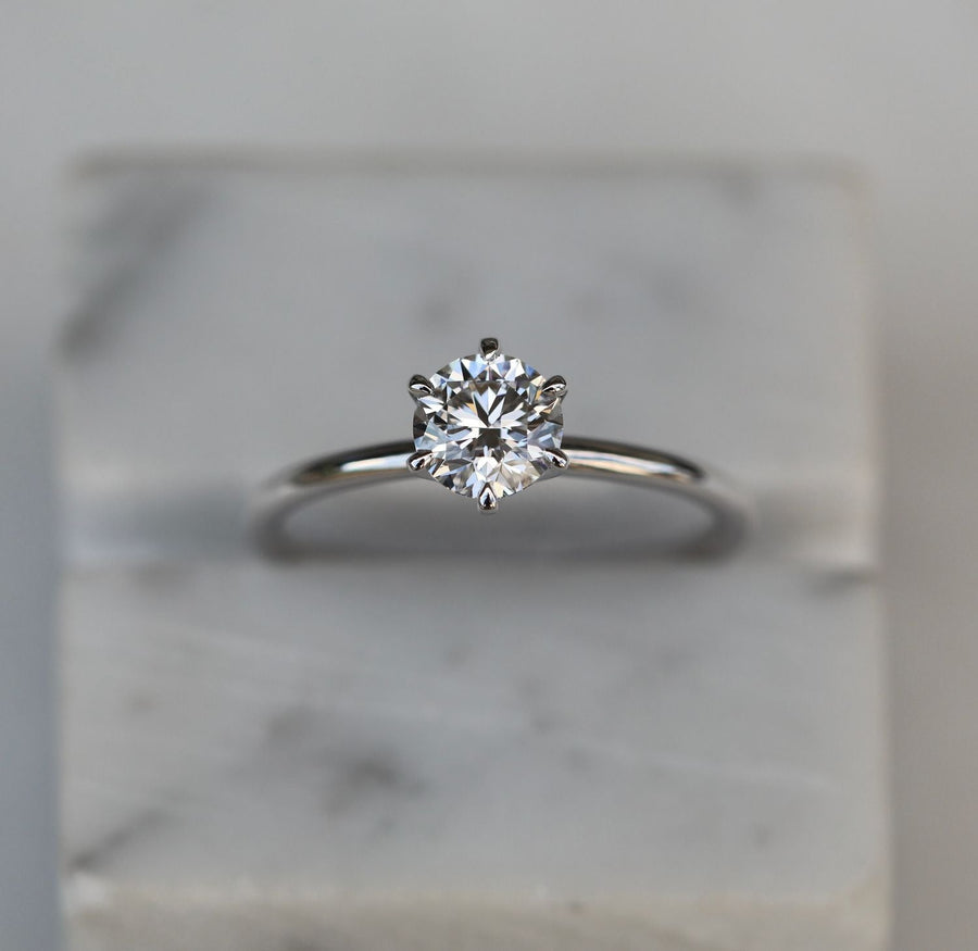 round brilliant diamond ring,