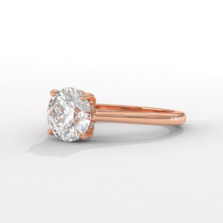 handcrafted diamond ring, fine jewelry engagement ring, round jewelry ring, proposal diamond ring, contemporary engagement ring, sustainable luxury jewelry, modern bridal ring, elegant