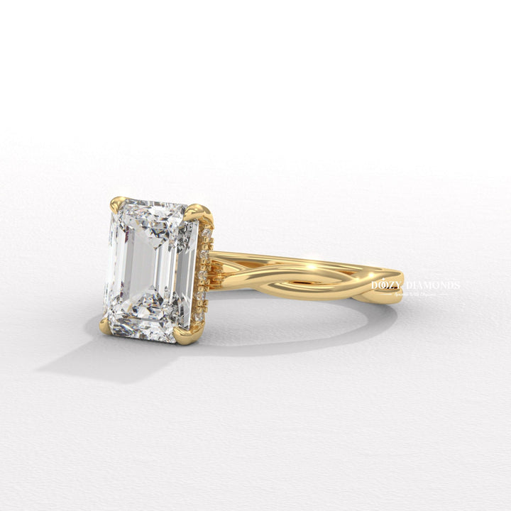 twisted vine ring, infinity engagement ring, crossover diamond ring, luxury diamond ring, feminine engagement ring, delicate diamond ring, stackable bridal ring, wedding band set, bridal set ring, certified diamond ring, near colorless diamond ring, VS clarity diamond ring,