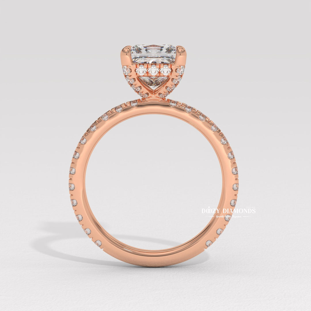 six prong diamond ring, basket setting ring, tulip setting ring, vintage engagement ring, vintage style ring, modern solitaire ring, classic solitaire ring, princess diamond solitaire, solitaire engagement ring