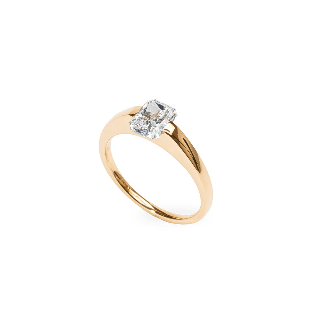 1.0CT - 2.0CT Radiant Cut Lab Grown Diamond Solitaire Engagement Ring - Doozy Diamonds