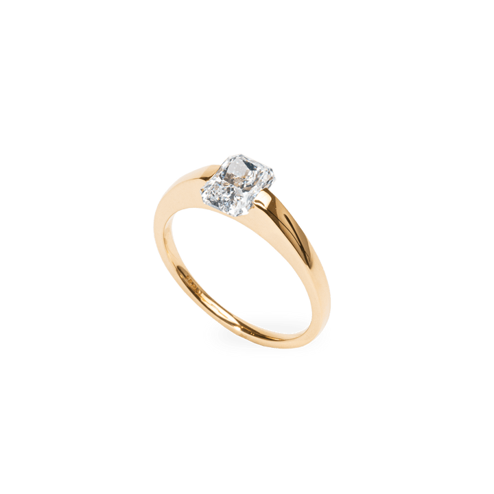 1.0CT - 2.0CT Radiant Cut Lab Grown Diamond Solitaire Engagement Ring - Doozy Diamonds