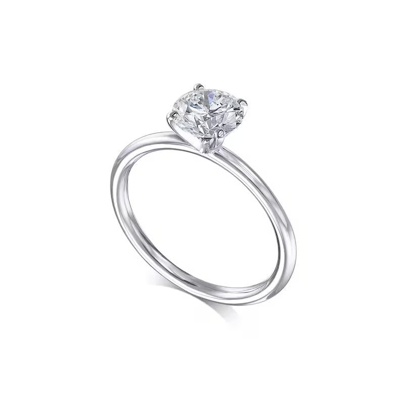 classic round bridal ring, l