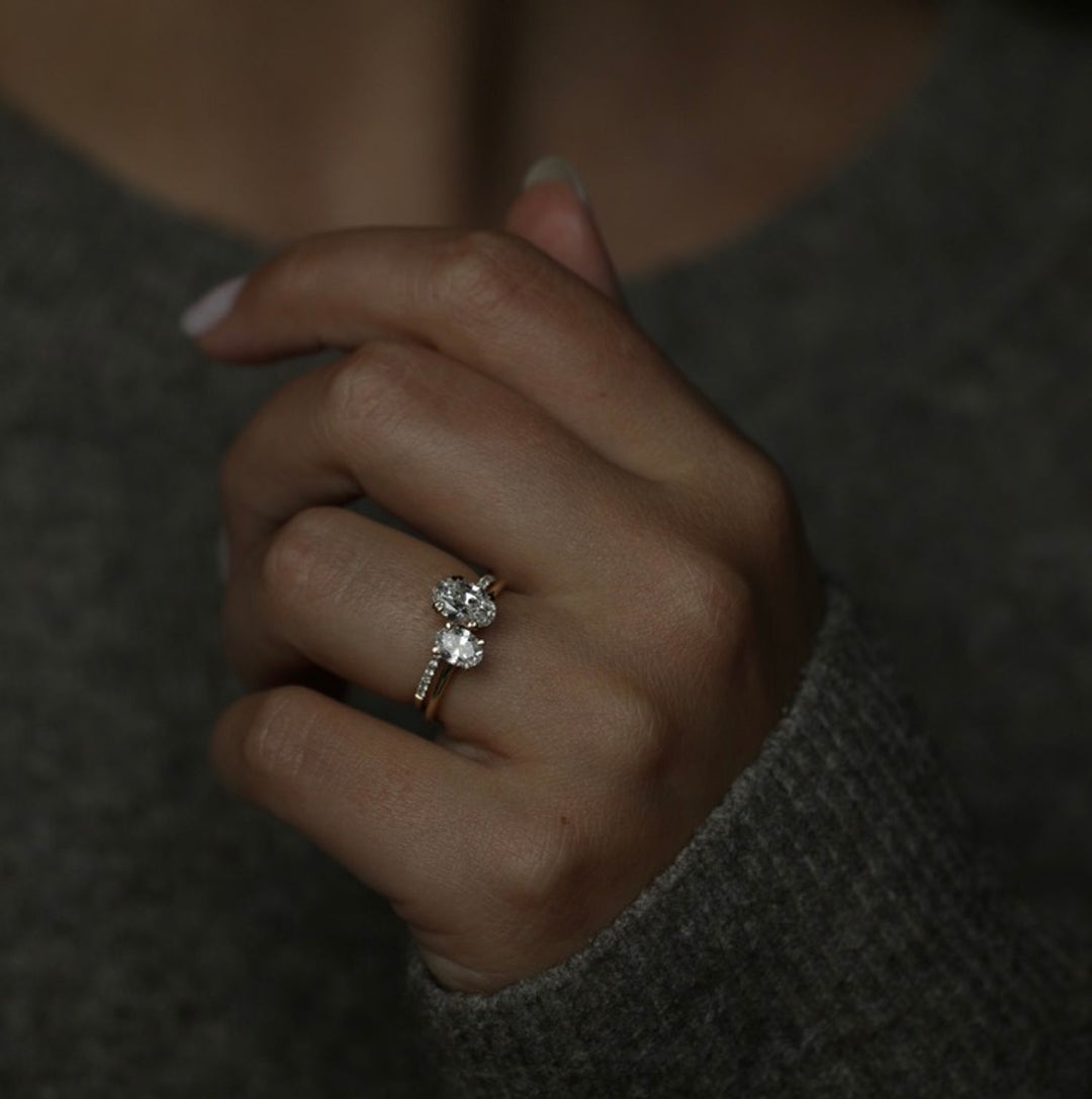 oval bridal ring