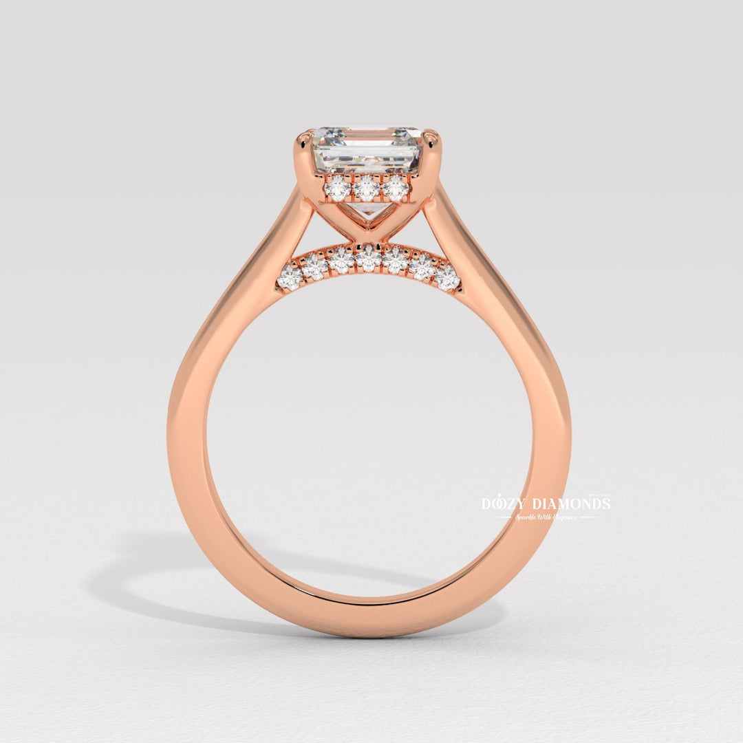 shared prong pave ring, split shank engagement ring, twisted band ring, infinity engagement ring, crossover diamond ring, luxury diamond ring, minimalist engagement ring, delicate diamond ring,
