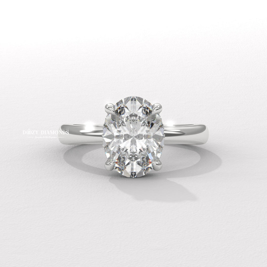 premium bridal jewelry, timeless bridal jewelry, elegant bridal jewelry, oval halo ring, oval hidden halo ring, oval cathedral ring, oval pave ring, oval solitaire engagement ring, oval bezel ring