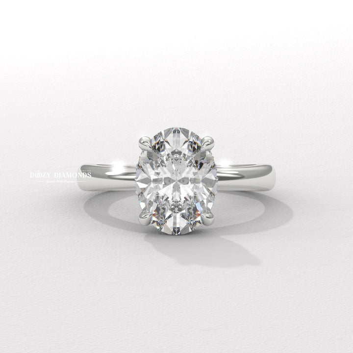 premium bridal jewelry, timeless bridal jewelry, elegant bridal jewelry, oval halo ring, oval hidden halo ring, oval cathedral ring, oval pave ring, oval solitaire engagement ring, oval bezel ring