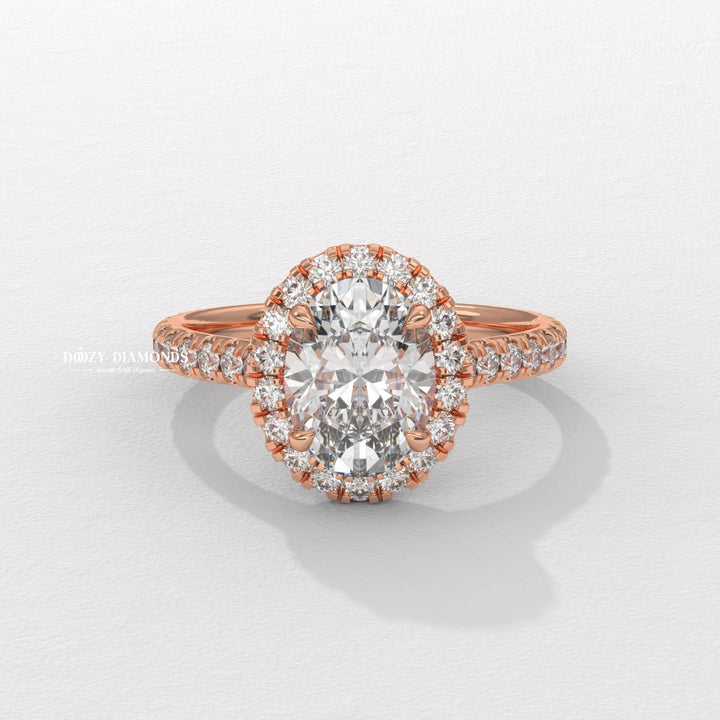sparkling halo ring, classic halo engagement ring, oval lab diamond ring, oval diamond bridal ring, elongated oval diamond ring, luxury halo diamond ring, diamond proposal ring,
