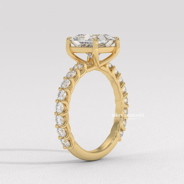 princess bridal ring, lab grown princess diamond, princess cut lab diamond, princess proposal ring, sparkling princess ring, luxury princess engagement ring, modern square diamond ring,