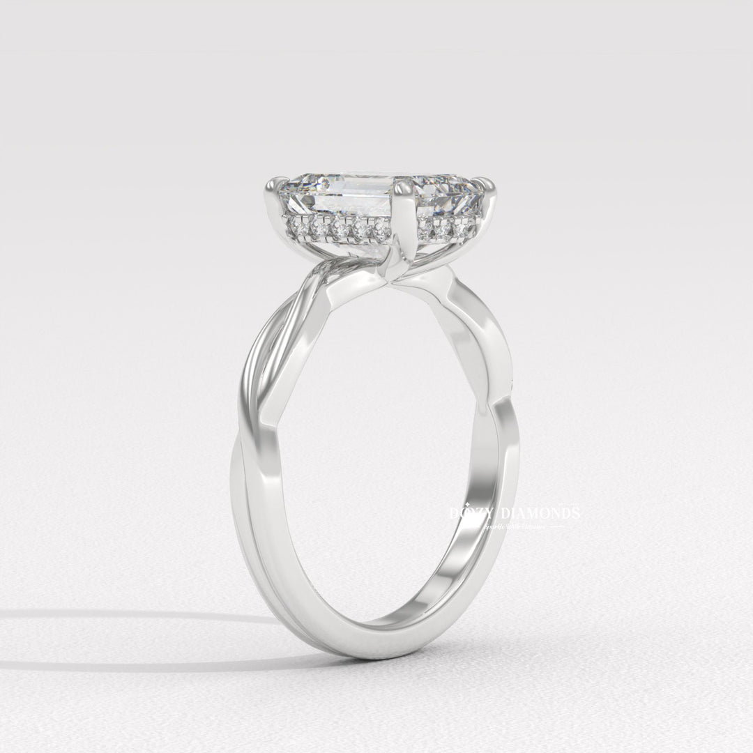 bridal set ring, certified diamond ring, near colorless diamond ring, VS clarity diamond ring, brilliant sparkle ring, sustainable diamond ring, ethical diamond ring, premium lab