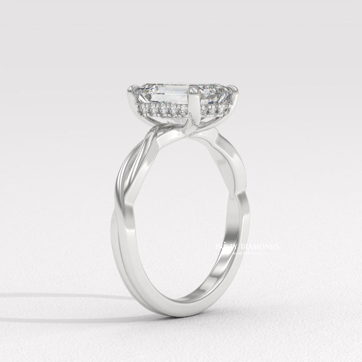 bridal set ring, certified diamond ring, near colorless diamond ring, VS clarity diamond ring, brilliant sparkle ring, sustainable diamond ring, ethical diamond ring, premium lab