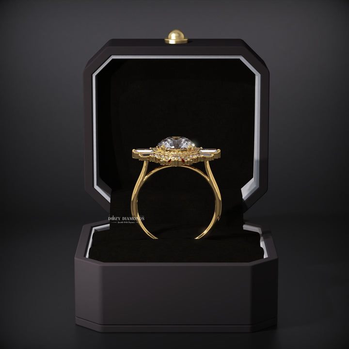 elegant proposal ring
contemporary bridal jewelry
statement engagement ring
oval cut lab diamond
romantic bridal ring
affordable luxury ring
sparkling cluster ring