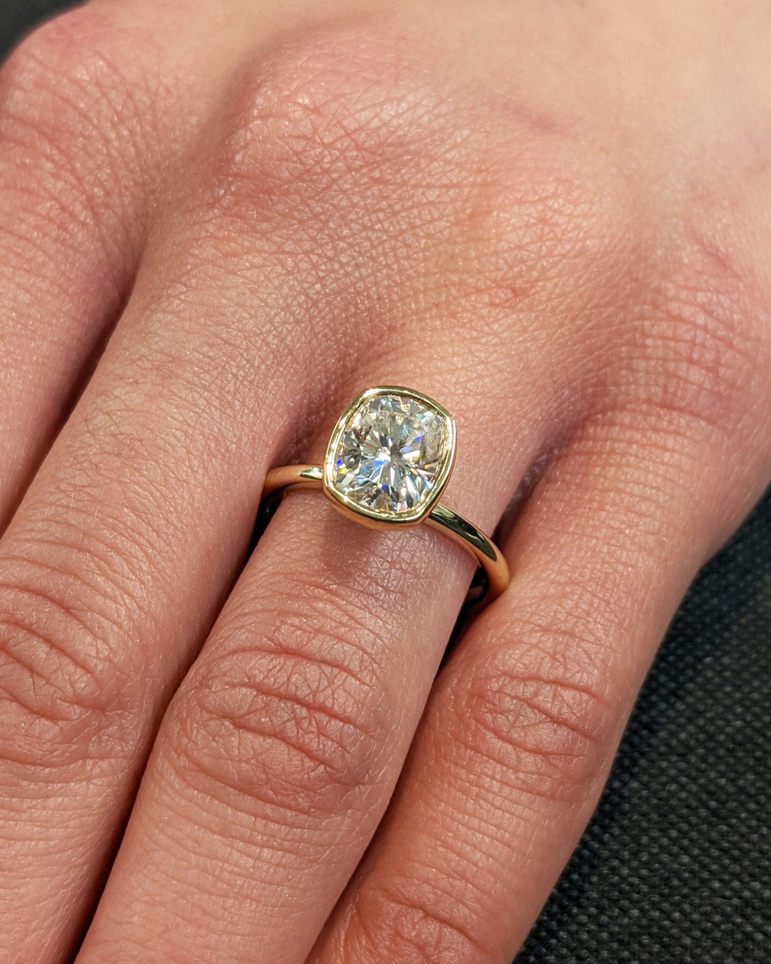 cushion cut vintage ring,