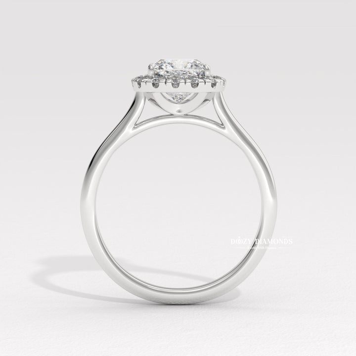 lab diamond engagement ring, engagement ring trends, designer bridal jewelry, statement bridal ring, glamorous diamond ring, cushion engagement ring for women, luxury proposal jewelry, wedding jewelry for women, ethical bridal jewelry, modern bridal ring,