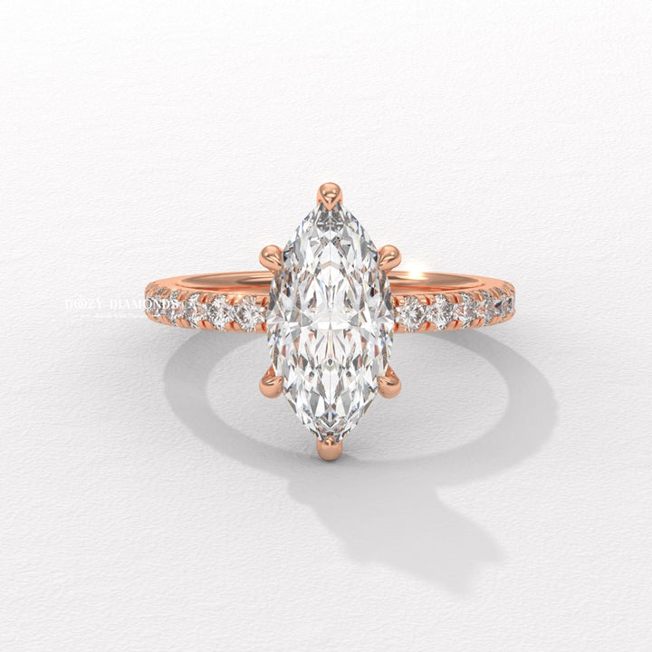 timeless engagement ring, classic engagement ring, modern engagement ring, romantic proposal ring, marquise solitaire ring, marquise center stone ring, marquise shape diamond ring,